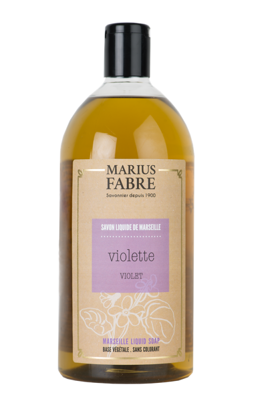 Marius Fabre Flüssigseife Veilchen, 1 Ltr. Nachfüllflasche